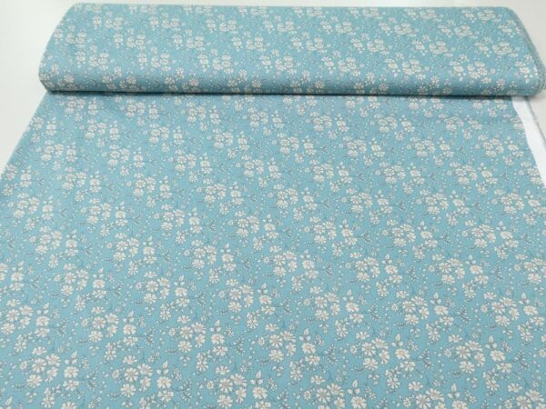 Stoff Capel Tana Lawn  Cotton blau – Bild 3