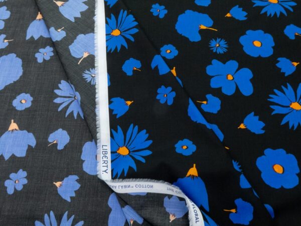 Stoff Print Impression black Tana Lawn  Cotton – Bild 2