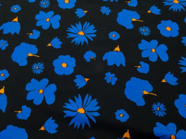 Stoff Print Impression black Tana Lawn  Cotton