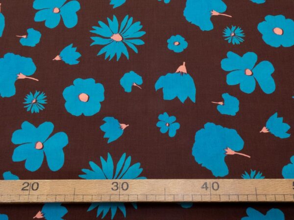 Stoff Print Impression BROWN Tana Lawn  Cotton – Bild 4