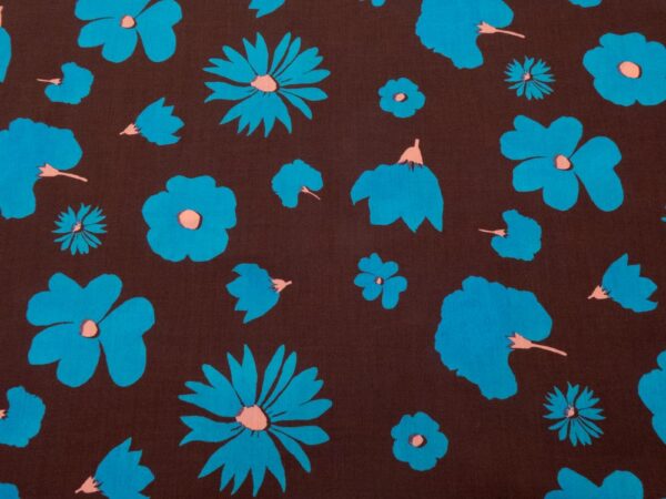 Stoff Print Impression BROWN Tana Lawn  Cotton