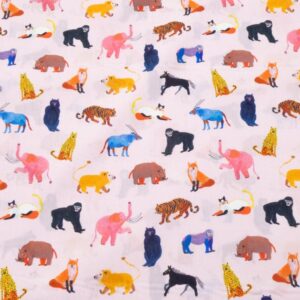 Stoff Animal Pals Tana Lawn Cotton - eastern voyage Collection