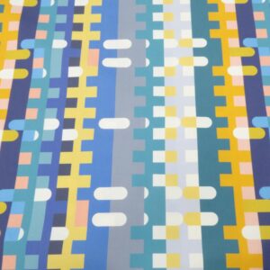 Stoff Collaboration Hawai Emerised PI002 - Karel Martens - grün-lachs-gelb