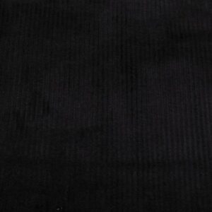 Stoff Jersey Cord Optik schwarz