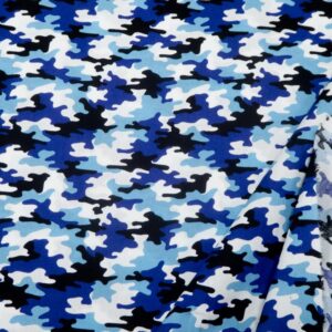 Stoff BW Camouflage blauweissschwarz