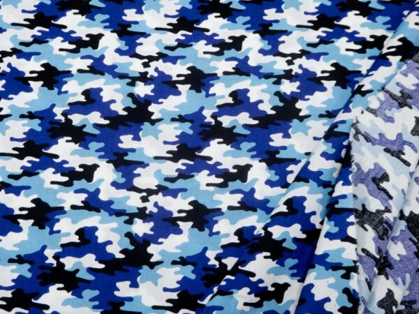 Stoff BW Camouflage blauweissschwarz