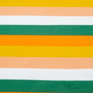 Stoff Sweat grauneongelb Striche