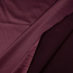 Stoff Kunstfaser glänzend fein bordeauxrot