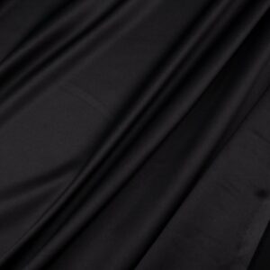 Stoff PL Satin el. Schwarz