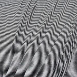 Stoff ViJersey Streifen 1.5mm schwarz-weiss