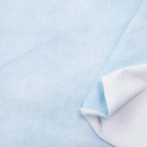 Stoff Sweat French Terry verwaschener Look Delicate Blue