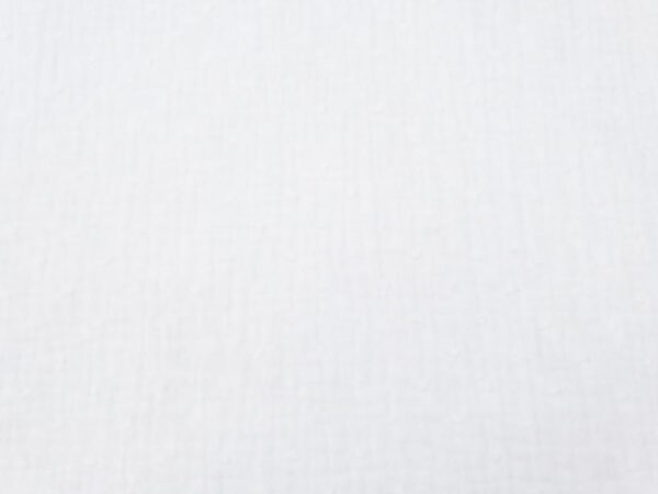 Stoff Double Gauze Dobby -Plumetis weiss