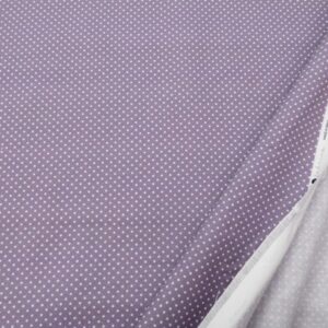 Stoff BW LOLA Punkte 2mm mauvegrau