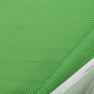 Stoff BW LOLA Punkte 2mm wiesengrün