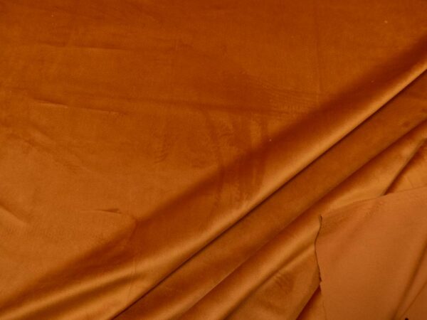 Stoff Samt Burnt orange