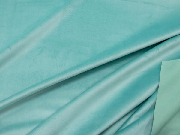 Stoff Samt Pool Blue