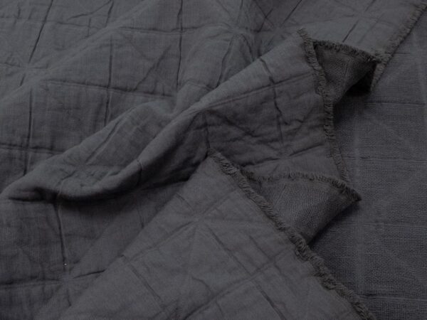 Stoff  Jacquard Cotton dark grey – Bild 2