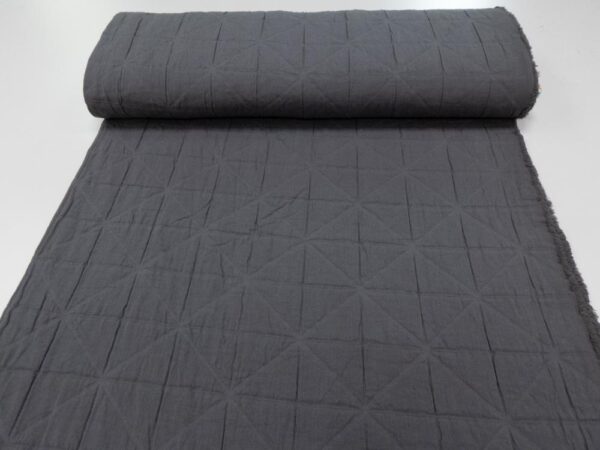 Stoff  Jacquard Cotton dark grey – Bild 3