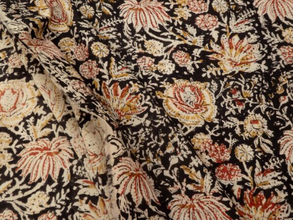 Stoff Block Print Indian Cotton Leela – Bild 2
