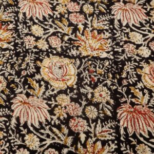 Stoff Block Print Indian Cotton Leela