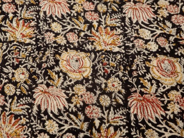 Stoff Block Print Indian Cotton Leela