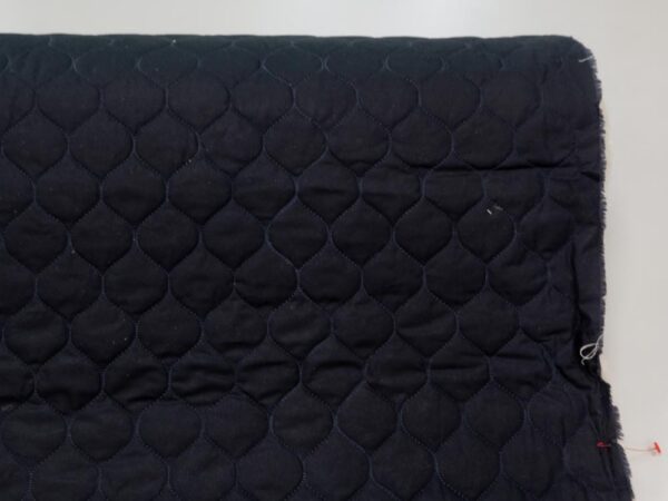Stoff Darkest Navy Pavillon Quilted Oilskin – Bild 3