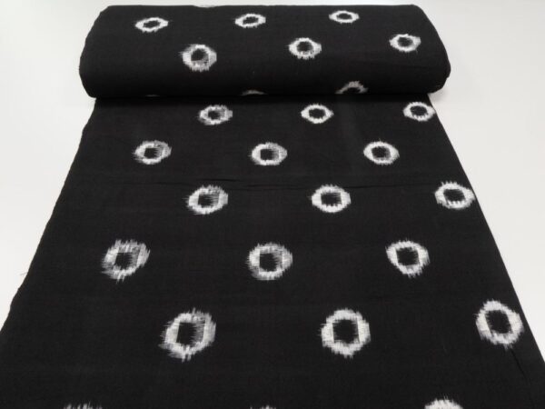 Stoff Ikat Poppy Indian Cotton – Bild 3