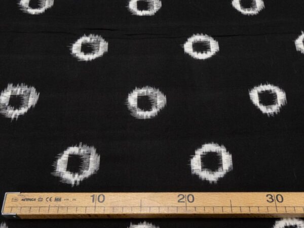 Stoff Ikat Poppy Indian Cotton – Bild 4