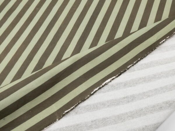 Stoff Indian Cotton Canvas-Moss & Pine Wide Stripe – Bild 3