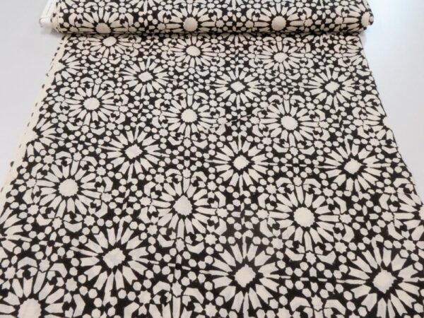 Stoff Indian Cotton Papercut Black – Bild 3