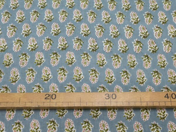 Stoff Indian Cotton Phoebe Blues – Bild 4