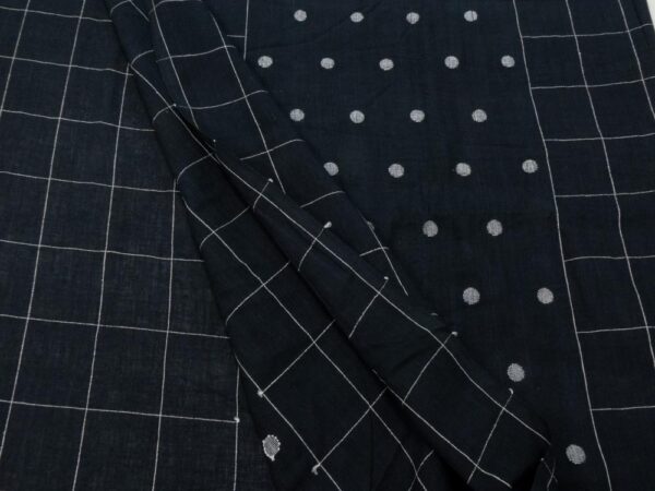 Stoff Indian Cotton Midnighr Orchard  Jamdani – Bild 2