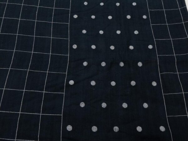 Stoff Indian Cotton Midnighr Orchard  Jamdani