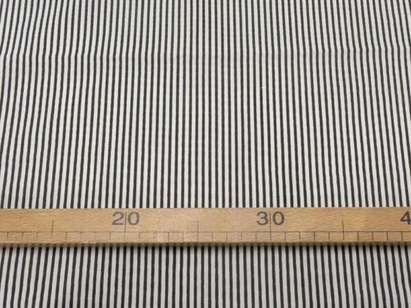 Stoff Indien Cotton Lean Stripe Mono black-white – Bild 4
