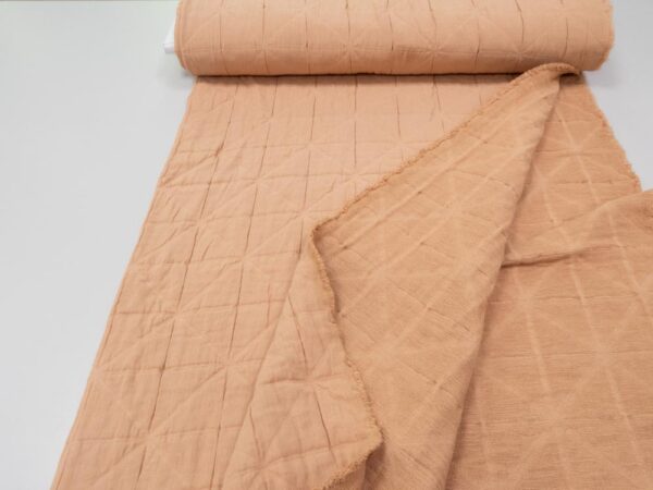 Stoff Jacquard Cotton Daupine Pink – Bild 3