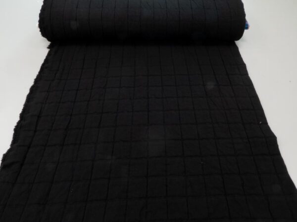 Stoff  Jacquard Cotton Lunar Black – Bild 2