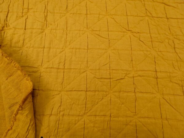 Stoff  Jacquard Cotton senfgelb