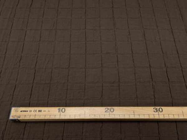 Stoff  Jacquard Cotton schokoladenbraun – Bild 4