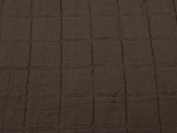 Stoff  Jacquard Cotton schokoladenbraun