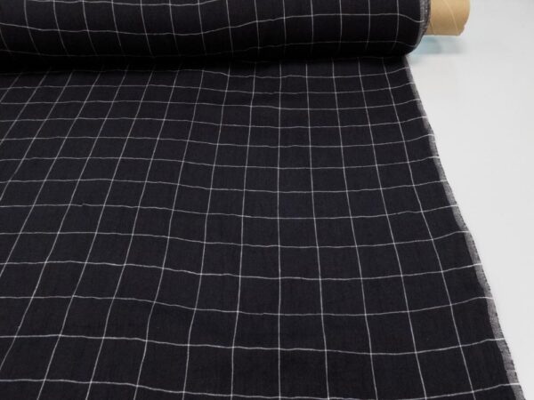 Stoff Ava Check EU Linen – Bild 3