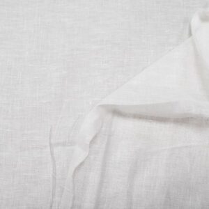 Stoff EU Linen Gauze White