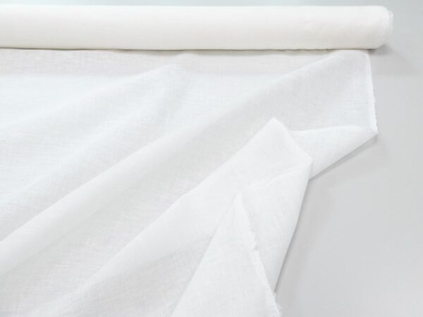 Stoff EU Linen Gauze White – Bild 2