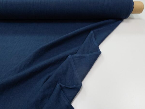 Stoff EU Linen Goodnight Blue – Bild 2