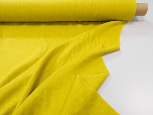 Stoff EU Linen Mr. Citrus yellow – Bild 2