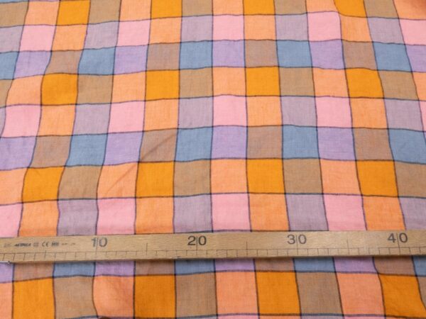 Stoff EU Leinen Mini Wham Check – Bild 3