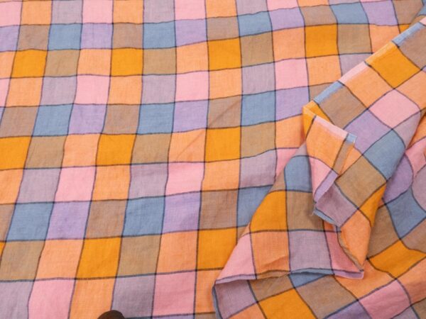 Stoff EU Leinen Mini Wham Check