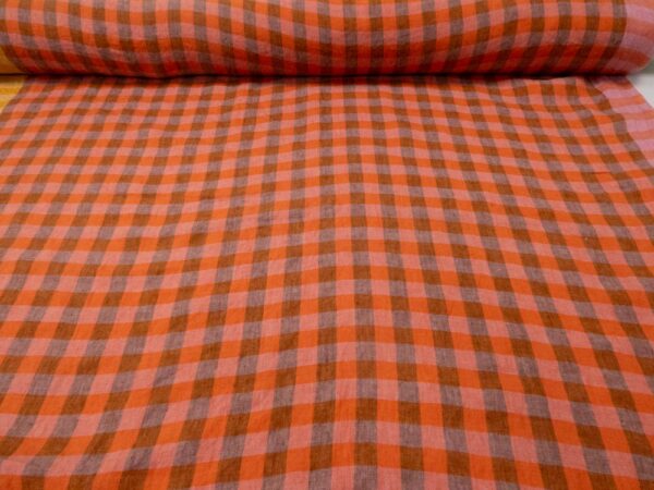 Stoff EU Leinen Saltwater Taffy Karomix – Bild 4