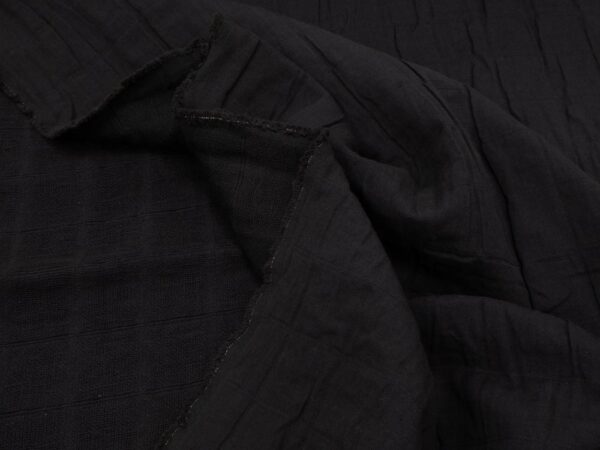 Stoff  Jacquard Cotton schwarz