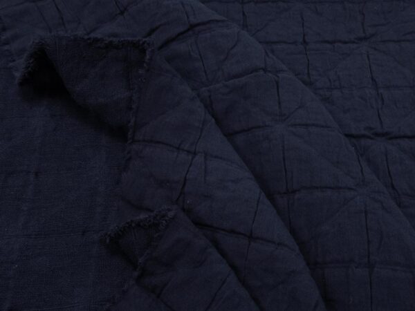 Stoff  Jacquard Cotton nachtblau – Bild 2