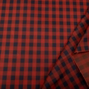 Stoff Gingham Oilskin Founding Red